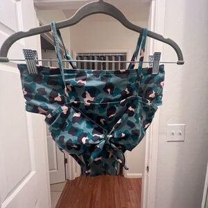 Art Class Green and Pink Camouflage Bandeau